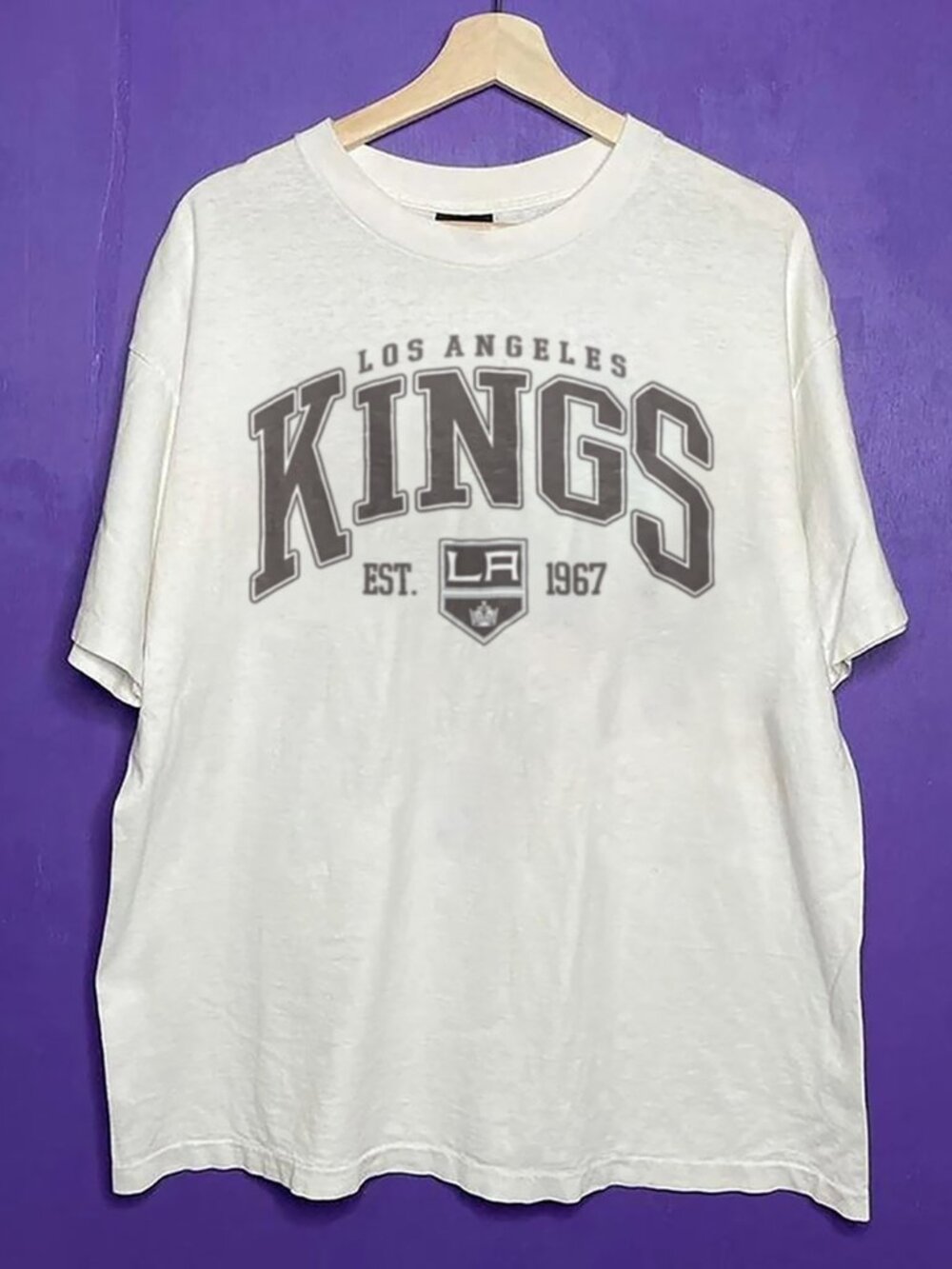 1967 Vintage NHL Los Angeles Kings Big Logo Shirt, Retro LA Kings Hockey Shirt